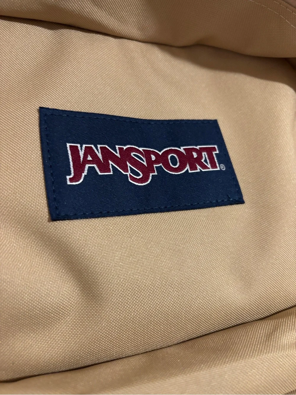 New with Tags Jansport SuperBreak Plus Backpack Travertine Laptop Sleeve